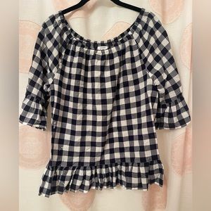 Crown and Ivy Gingham Top